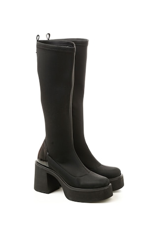 Çizme Kadın Gtn-120606 John May Sıyah Streç