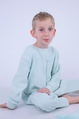 For My Baby 1 Tog Çocuk Uyku Tulumu Unisex Uzun Kollu Uyku Tulumu Turkuaz