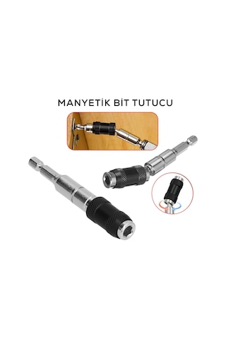 Zvnm Manyetik Bit Tutucu - Mafsallı - Döner Başlık Zcv12