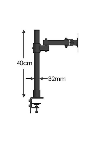 Triline Lcd Monitör Led TV Full Hareketli Çelik Masa Tutucu