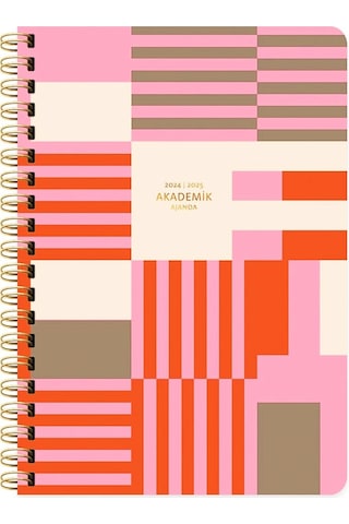 Keskin Color 17x24 Spiralli 176 Sayfa Eylül 2024-ağustos2025 Akademik Ajanda-enerji 830228-99 Pembe
