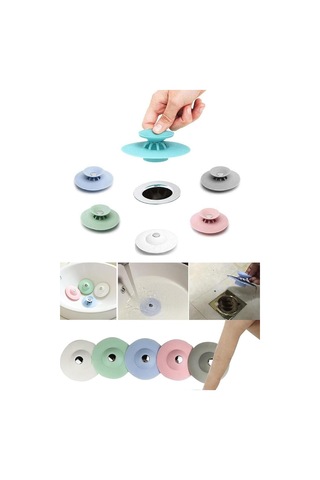 Seahome Silikon Lavabo Ve Küvet Tıkacı Süzgeç, 2 Fonksiyonlu Gider Kapatıcı Ufo Süzgeç 1 Adet Kd-00415 Genel