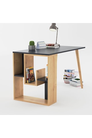 Sally Çalışma Masası Antrasit Meşe