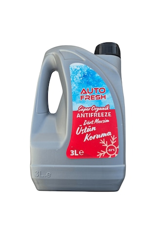 Autofresh Organik Antifriz 3 Lt -52 Kışlık Antifiriz Korozyon Aşınma Önleyici Kırmızı