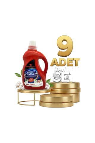 Worldchem Çamaşır Detarjanı Sıvı Renkliler 9x2 Lt 2 L