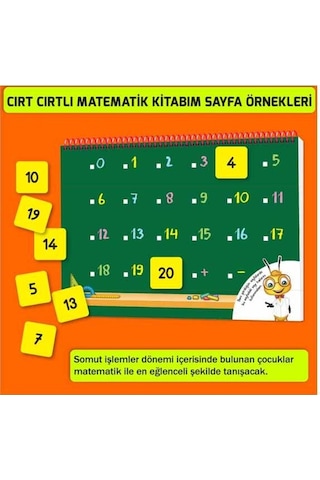 3-6 Yaş Cırt Cırtlı Matematik Kitabım Yükselen Zeka
