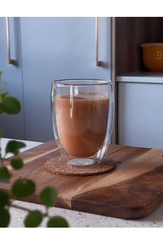 Mis Kitchen 6 Adet 300 Ml Cidarlı Borosilikat Çay Ve Kahve Bardak