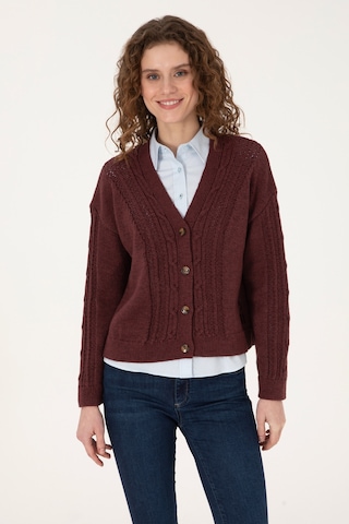U.S. Polo Assn. U.s. Polo Assn. Kadın Plum Hırka Triko 50309657-vr177 New Plum
