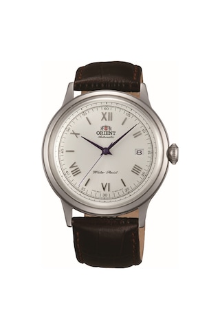 Orient Bambino Tac00009w0 Kurmalı Otomatik Deri Kahverengi Krem Kadran 41 Mm Erkek Kol Saati Gri