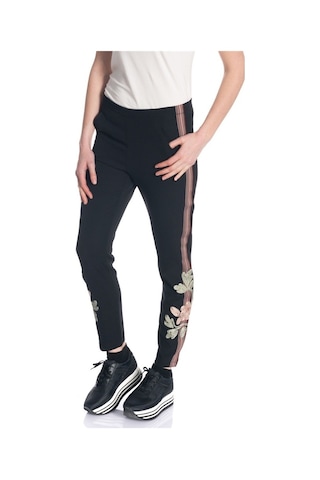 Bulalgiy Kadın Siyah Nakış Işlemeli Pantolon - Bga038534