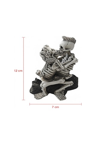 Ölümsüz Aşkın Sembolü Gotik Romantik İskelet Çift Biblosu 1