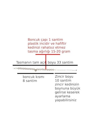 Kedi Boyun Tasması İnci Boncuklu Hafif Ayarlanabilir