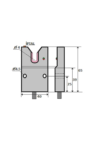 Mefa İks-p40ta-nk ,kübik/5mm Npn-nc Ayar+iptal İplik Sensör