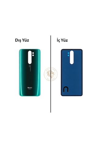 Xiaomi Redmi Note 8 Pro Orman Yeşili Arka Pil Kapağı Batarya Kapağı Lazer Kesim Back Cover Çok Renkli