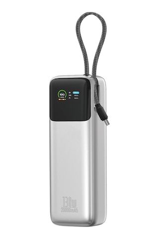 Wiwu Pm-301 Power Mega Serisi Type-c Çıkışlı Taşınabilir Powerbank Pd 130w 20000mah Gümüş