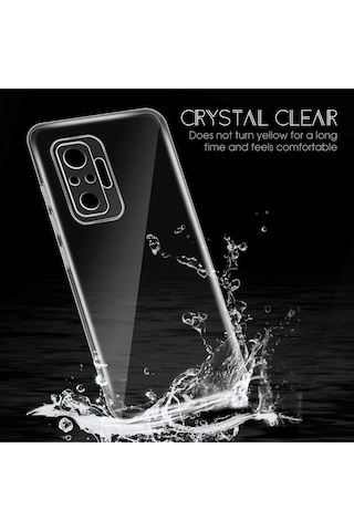 Gld-spt- Newface Xiaomi Redmi Note 10 Pro Kılıf Lüx Şeffaf Silikon