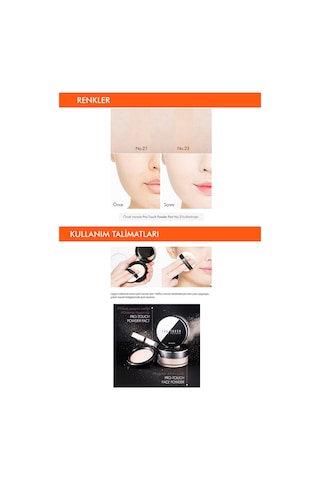 Missha Pro-Touch Powder Pact SPF25 Pürüzsüz Görünüm Sağlayan Kompakt Pudra No.21