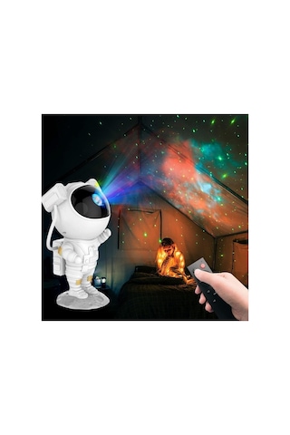 Junglee 34 Astronot Starry Projector Galaksi Gece Lambası Yıldız Samanyolu Işıklandırma İle Uyumlu