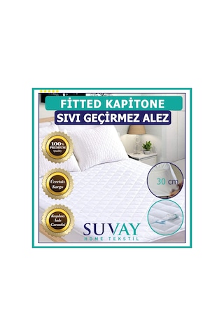Suvay Kapitone Fitted Su Sıvı Geçirmez Alez Tek Ve Çift Kişilik