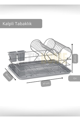 Jet's Home 2 Katlı Bulas Iklık Tezgah U Stu Tabaklık Bpa Free Bulas Ik Sepeti Kalpli Gri Gri