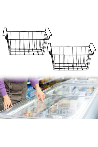 Homyl 2 Adet Dondurucu Sepeti Derin 42,5-cm-x-24,5-cm-x-20-cm