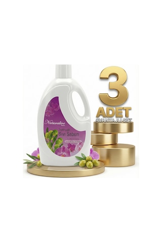 Naturalive Zeytinyağlı Sıvı El Sabunu 3x2,5 Lt