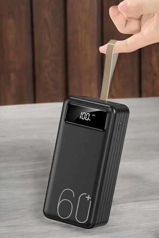 Mey İthalat Powerbank 60.000 Mah Dijital Göstergeli 4 Portlu Taşınabilir Diğer