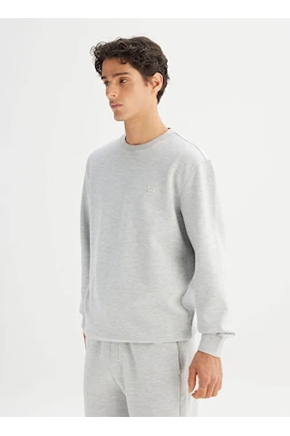 Lee Small Logo Gri Erkek Sweatshirt L252030836 Gri