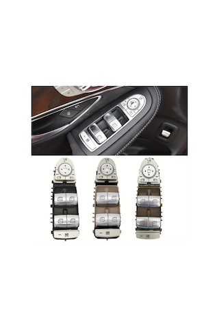 Xuweiwei Mercedes C E Glc Serisi 2015 2021 İcin W205 W253 W213 Elektrikli Pencere Anahtar Kolu Kahverengi C200 E260 E300 Uyumlu 2059056811