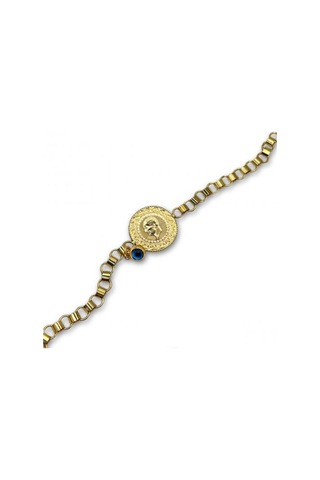 AgaKulche İtalyan Ezme Çeyrek 6,06 G Altın Bileklik