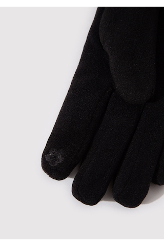 Mavi - Suni Kürk Detaylı Siyah Eldiven 1911768-900 Siyah