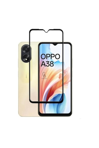 Oppo A38 İle Uyumlu Telefon Kılıfı Ve 5d Tam Kaplayan Cam Ekran Koruyucu