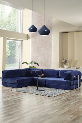 Legom Petek Aktivite Koltuğu Yatak Olabilen Çok Amaçlı Kanepe L Koltuk Mavi Mavi