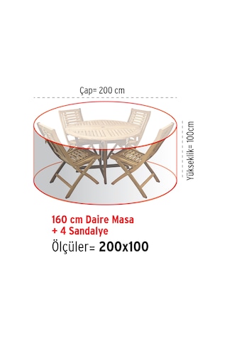 Homaks Mobilya Koruma Örtüsü Daire Çap 200 Cm