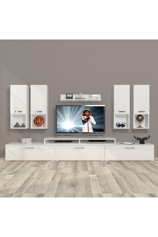 Decoraktiv Ekoflex 8da Slm Tv Ünitesi Tv Sehpası Beyaz