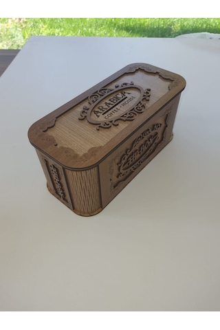 Tip Box Bahşiş Tip Kutusu Ahşap Kumbara Anahtarlı Kilitli