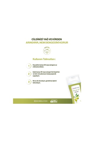 Doğal Bitki Özleriyle Duş Jeli Zeytinyağı Özlü 290 Ml Diğer