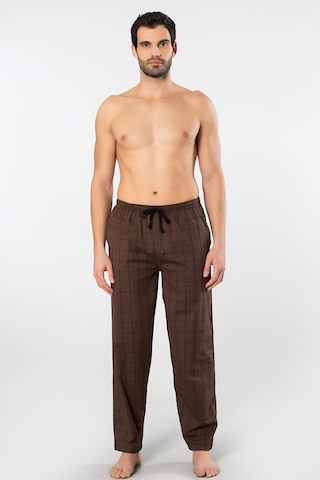 Cacharel Erkek Dokuma Pijama Tek Alt 2240/kahve 1 Kahverengi