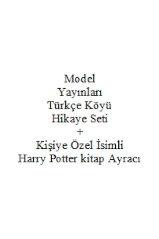 3. 4. Sınıf Hikaye Kitabı Seti Model Yayınları Türkçe Köyü + Kişiye Özel İsimli Harry Potter Kitap Ayracı