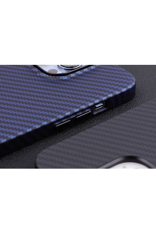 Apple Uyumlu iPhone 12 Pro Max Kılıf Karbon Fiber Tasarımlı Zore Karbon (554176725)