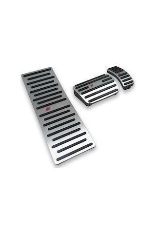 Audi A4 A6 A7 A8 Q5 Q7 Uyumlu Geçme Otomatik Vites Pedal Seti Gaz Fren Ayak Dayama Takımı 3 Parça Krom
