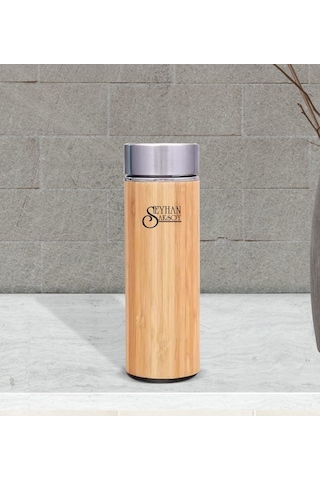 Kişiye Özel 5316 Bambu Çelik Termos 500Ml