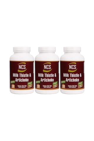 Ncs Milk Thistle Artichoke Zerdeçal Karahindiba 3 Kutu 540 Tablet