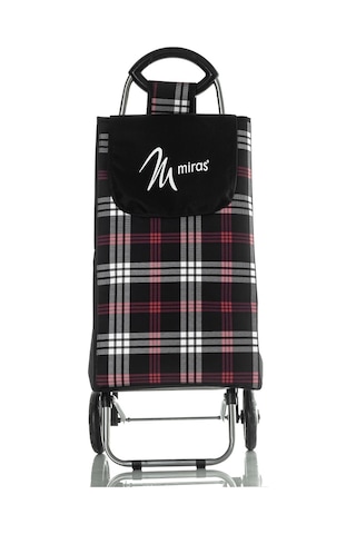 Miras M-106 Ekose Pazar Arabası Kırmızı - Siyah