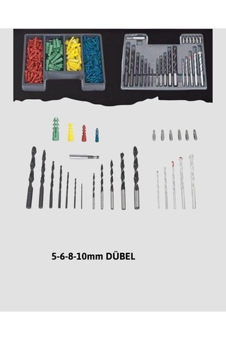 Hubrendy Tekno Ahşap Metal Beton Delme Uç Seti Organizerli Karbon Çelik Matkap Ucu