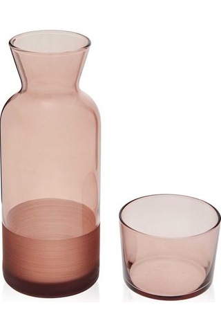 Rakle Matte Bardaklı Sürahi - Kahverengi - 700 Ml