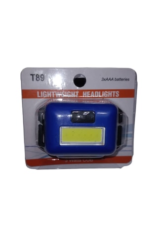 Headlamp T89 3watte Cob Mini Şerit Kafa Lambası Mavi