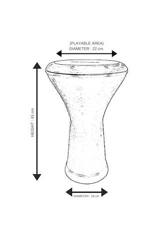 Masterwork Beyaz İşlemeli Döküm Çekiç Dövme Darbuka