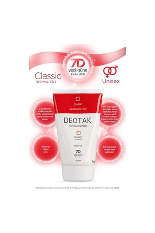 Deotak Normal Ciltler Için Klasik Krem Deodorant 35 ML