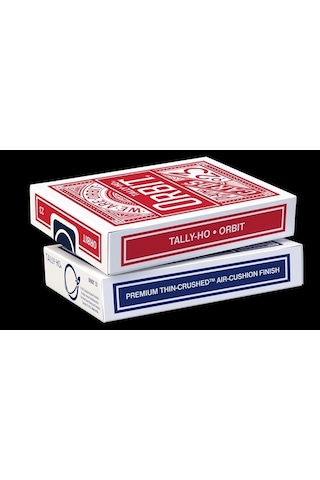 Orbit Tally-ho Circle Back Kırmızı Red Premium Oyun Kağıdı İskambil Kartları Destesi